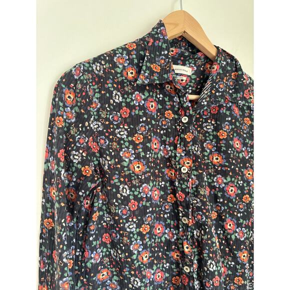 Isabel Marant Étoile Floral Cotton Button-Up Shirt - Size 38 (US/6) - Picture 3 of 7